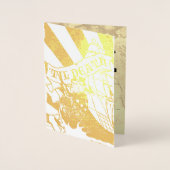 Pirate Wedding Gold Foil Pass Foil Card Folienkarte (Vorderseite)