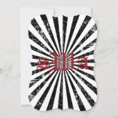 Pirate Wedding Goth Rose Brautparty Einladung (Rückseite)