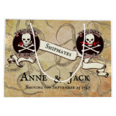 Pirate Wedding Große Geschenktüte (Rückseite)