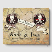 Pirate Wedding Guest Book Gästebuch (Rückseite)