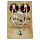Pirate Wedding Mittlere Geschenktüte (Vorderseite)
