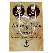 Pirate Wedding Mittlere Geschenktüte (Rückseite)
