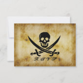 Pirate Wedding RSVP Response Card (Vorderseite)