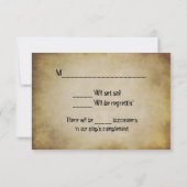 Pirate Wedding RSVP Response Card Karte (Rückseite)
