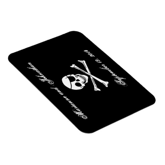 Pirate Wedding Save the Date Magnet (Rechte Seite)