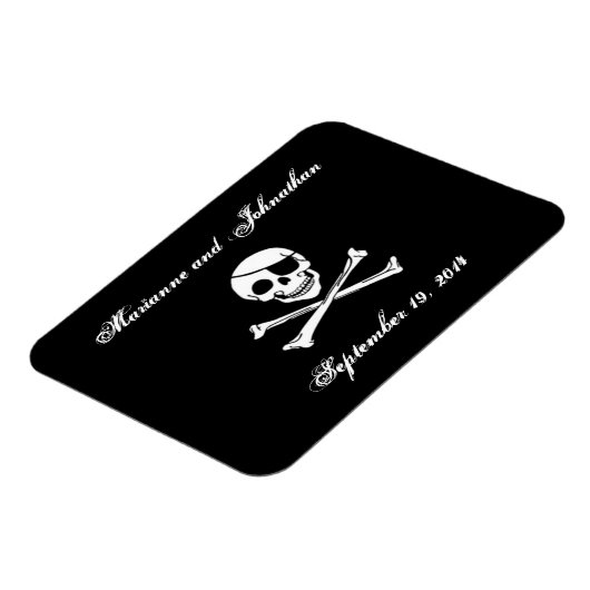 Pirate Wedding Save the Date Magnet (Linke Seite)