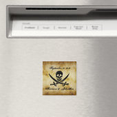 Pirate Wedding Save the Date Souvenir Magnet (In Situ (Geschirrspüler))