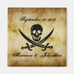 Pirate Wedding Save the Date Souvenir Magnet