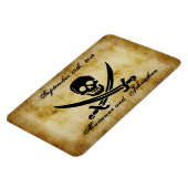 Pirate Wedding Save the Date Souvenir Magnet (Linke Seite)