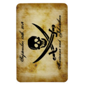 Pirate Wedding Save the Date Souvenir Magnet (Vertikal)
