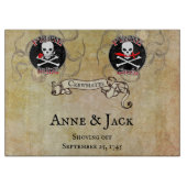 Pirate Wedding Schneidebrett (Vorderseite)