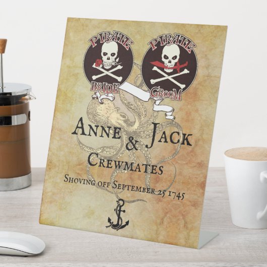 Pirate Wedding Sockelschild (In Situ)