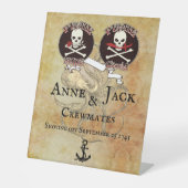 Pirate Wedding Sockelschild (Vorderseite)