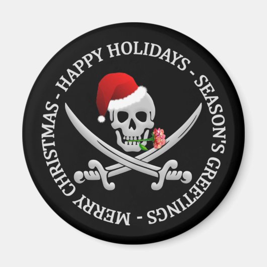 Pirate Weihnachtsmagnet Magnet (Vorne)