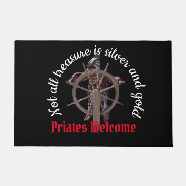 Pirate Welcome Doormat Fußmatte (Vorderseite)