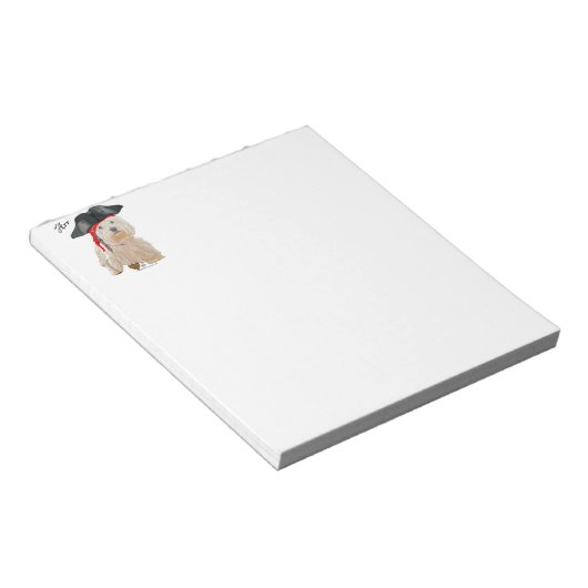 Pirate Westie Notizblock (angewinkelt)