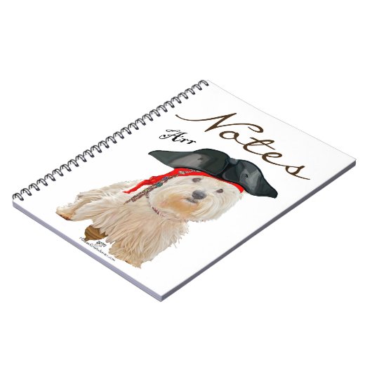Pirate Westie Notizblock (Linke Seite)