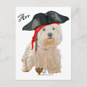 Pirate Westie Postkarte (Vorderseite)