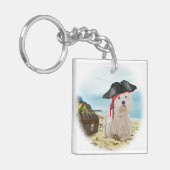 Pirate Westie Schlüsselanhänger (Vorderseite links)