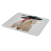 Pirate Westie Schneidebrett (Ecke)