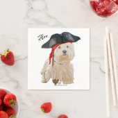 Pirate Westie Serviette (Beispiel)