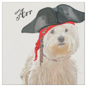 Pirate Westie Stoff (Nahaufnahme)