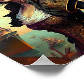 Pirate Woman Fantasy Art Poster (Ecke)