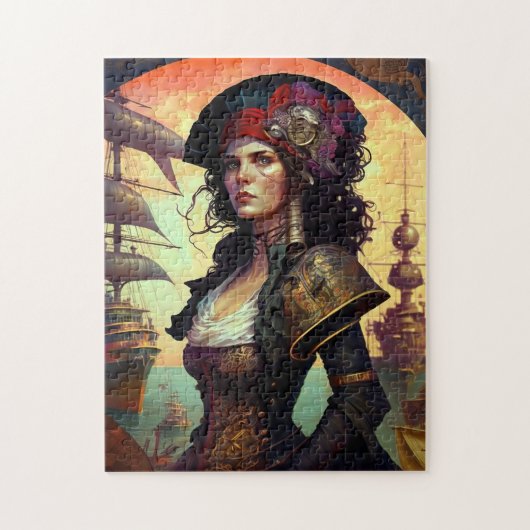 Pirate Woman Fantasy Art Puzzle (Vertikal)
