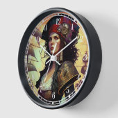 Pirate Woman Fantasy Art Uhr (Winkel)