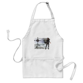 Pirate Woman mit Rough Waters Designs Schürze