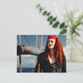 Pirate Woman Postkarte (Stehend Vorderseite)