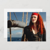 Pirate Woman Postkarte (Vorne/Hinten)