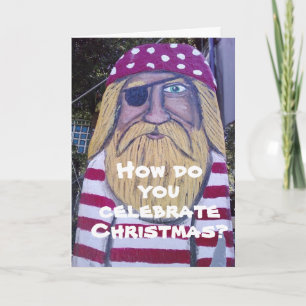 PIRATE WÜNSCHT SEINEN WEG NACH "EINFACH CHRISTMAS" FEIERTAGSKARTE