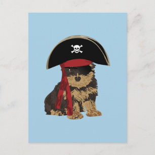 Pirate Yorkshire Terrier for Dog Lovers Postkarte
