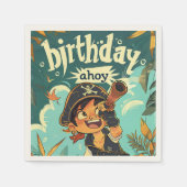 Pirate zum Geburtstag! Serviette (Vorderseite)