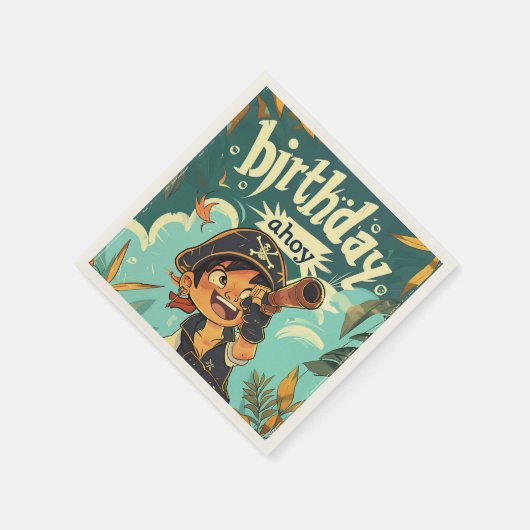 Pirate zum Geburtstag! Serviette (Ecke)