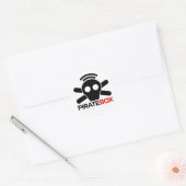 PirateBox Logo Runder Aufkleber (Umschlag)