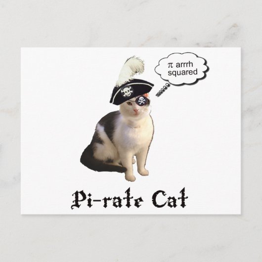 PiRateCat Postkarte (Vorderseite)
