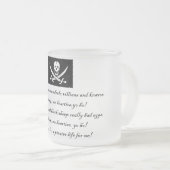 PirateLife, GlassMug Mattglastasse (VorderseiteRechts)