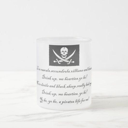 PirateLife, GlassMug Mattglastasse (Mittel)