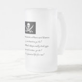 PirateLife, GlassSteinMug Mattglas Bierglas (VorderseiteRechts)