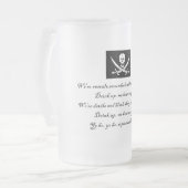 PirateLife, GlassSteinMug Mattglas Bierglas (Vorderseite Links)