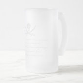 PirateLife, GlassSteinMug Mattglas Bierglas (VorderseiteRechts)