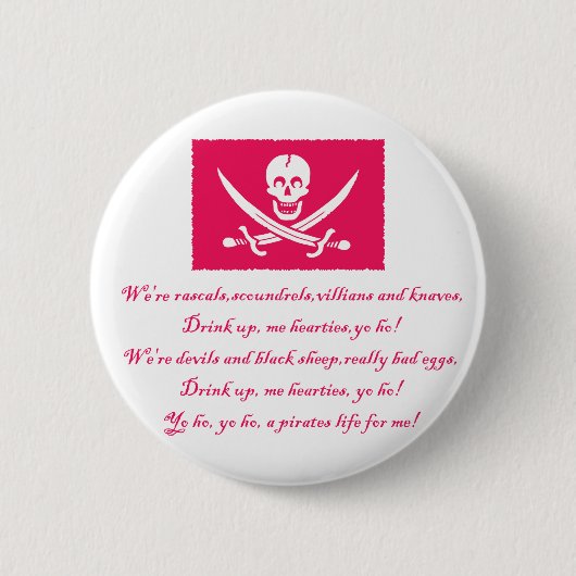 PirateLife, Knopf Button (Vorderseite)