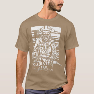 Piraten 4 jemals Epic Skeleton Pirate Grunge Style T-Shirt