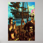 Piraten auf See | AI Art Poster (Vorne)