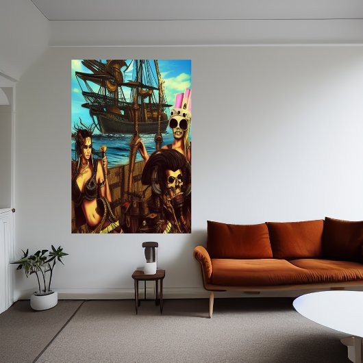 Piraten auf See | AI Art Poster