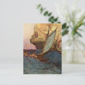 Piraten auf See Postkarte (Stehend Vorderseite)