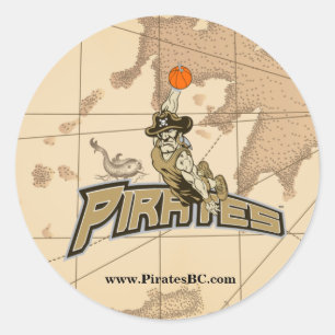Piraten-Aufkleber Runder Aufkleber