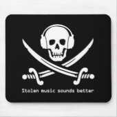 Piraten-Bucht - gestohlene Musik klingt bessere Mousepad (Vorne)
